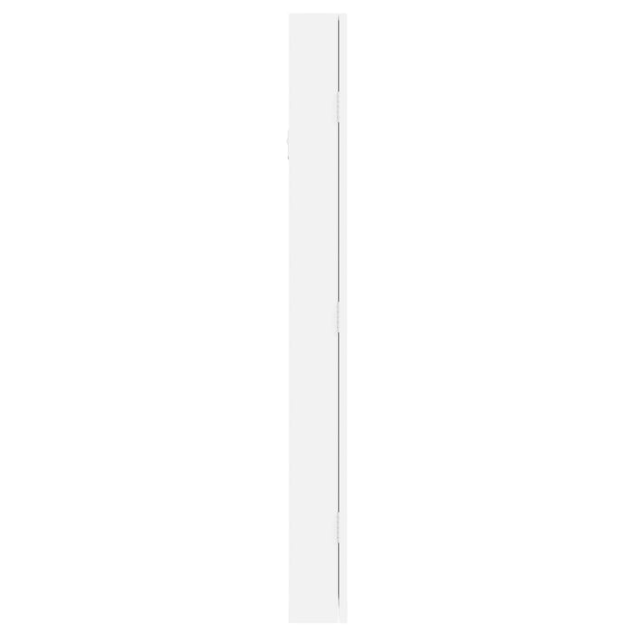 Dulap de bijuterii cu oglindă montat pe perete alb 30x8,5x90 cm - WALTI WALTI