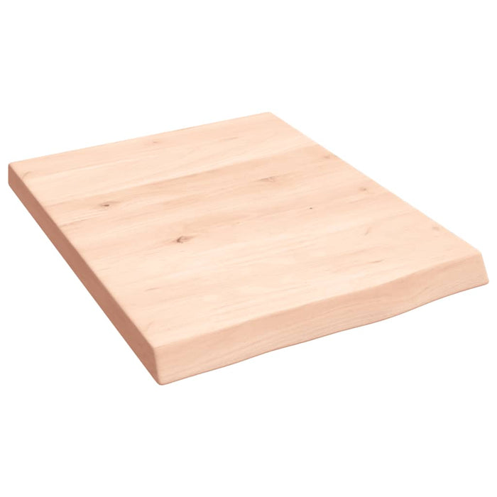 Poliță de perete, 40x50x(2-4) cm, lemn masiv de stejar netratat - WALTI WALTI
