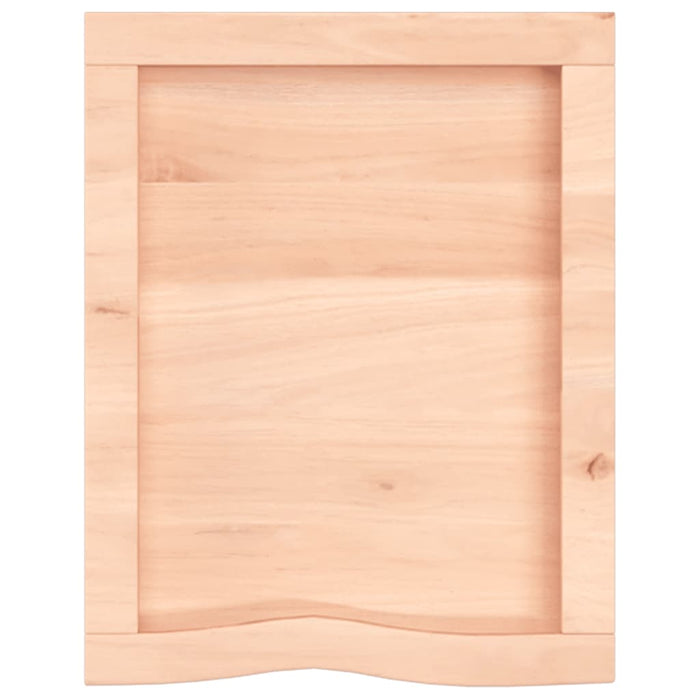 Poliță de perete, 40x50x(2-4) cm, lemn masiv de stejar netratat - WALTI WALTI