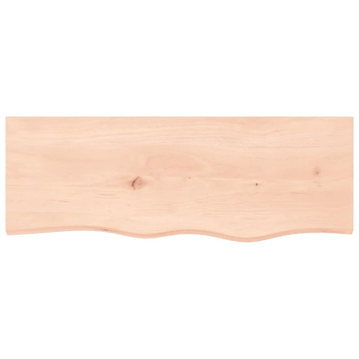 Poliță de perete, 80x30x(2-6) cm, lemn masiv de stejar netratat - WALTI WALTI