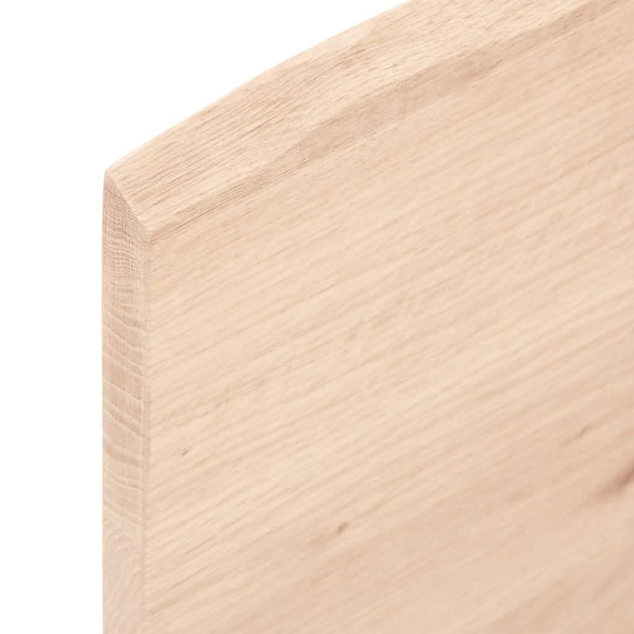 Blat masă 100x40x2 cm stejar masiv netratat contur organic - WALTI WALTI