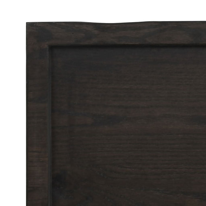 Blat masă, 120x60x6 cm, gri, lemn stejar tratat contur organic - WALTI WALTI