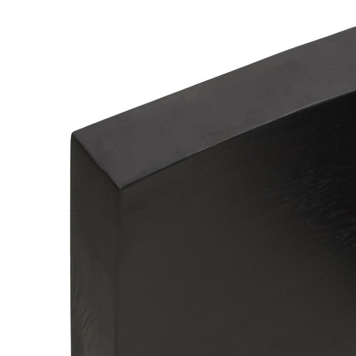 Blat masă, 120x60x6 cm, gri, lemn stejar tratat contur organic - WALTI WALTI