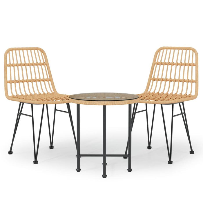 Set mobilier de grădină, 3 piese, poliratan - WALTI WALTI