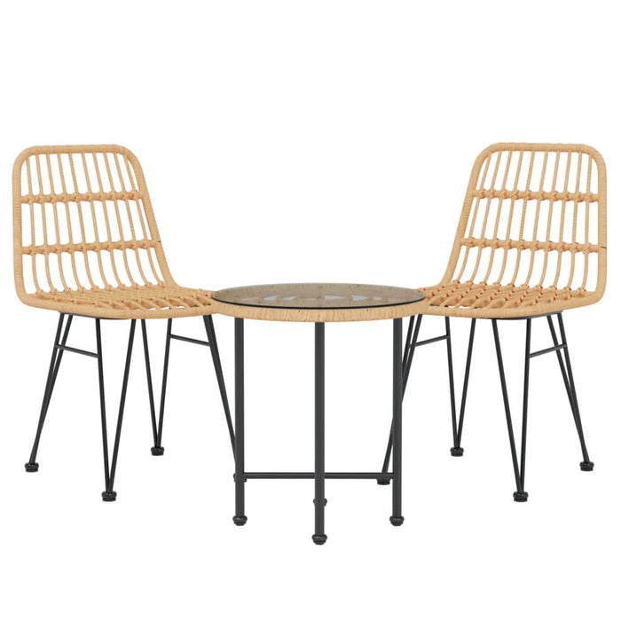 Set mobilier de grădină, 3 piese, poliratan - WALTI WALTI