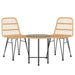 Set mobilier de grădină, 3 piese, poliratan - WALTI WALTI