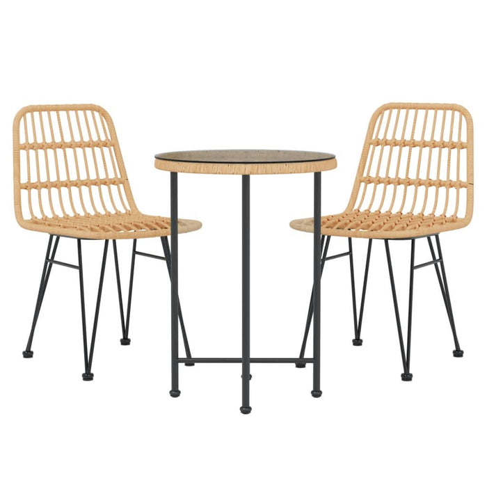 Set mobilier de grădină, 3 piese, poliratan - WALTI WALTI