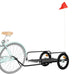 Remorcă de marfă pentru bicicletă, negru, 126x63x34 cm, fier - WALTI WALTI