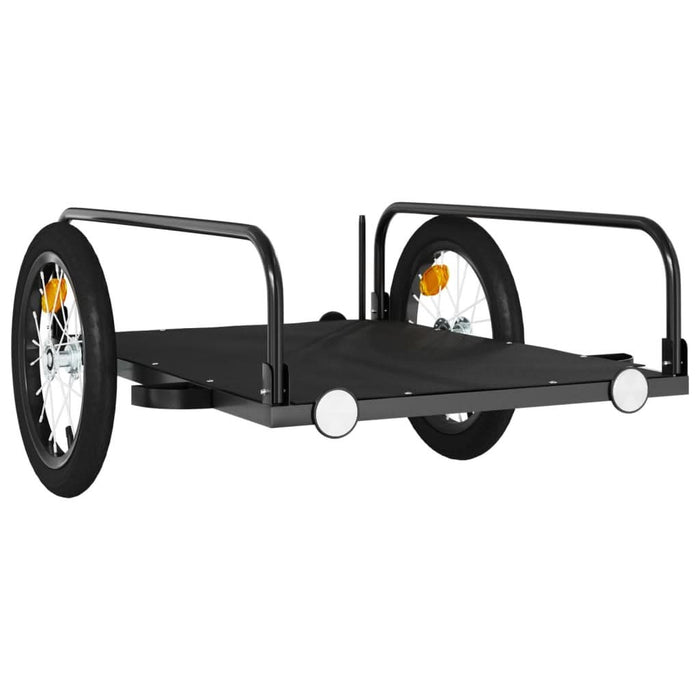 Remorcă de marfă pentru bicicletă, negru, 126x63x34 cm, fier - WALTI WALTI