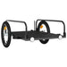 Remorcă de marfă pentru bicicletă, negru, 126x63x34 cm, fier - WALTI WALTI