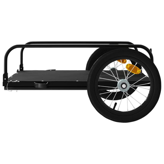 Remorcă de marfă pentru bicicletă, negru, 126x63x34 cm, fier - WALTI WALTI