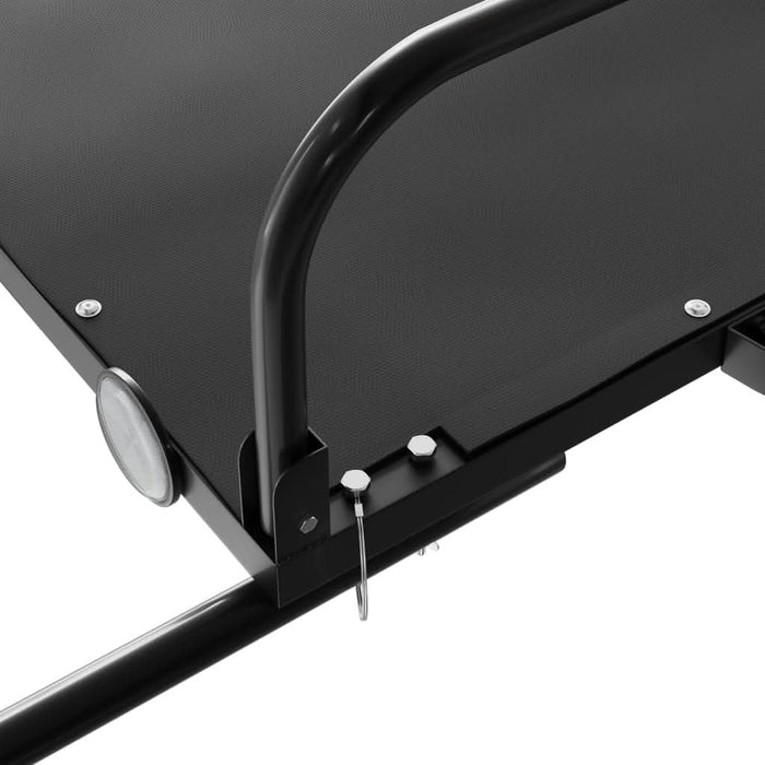 Remorcă de marfă pentru bicicletă, negru, 126x63x34 cm, fier - WALTI WALTI