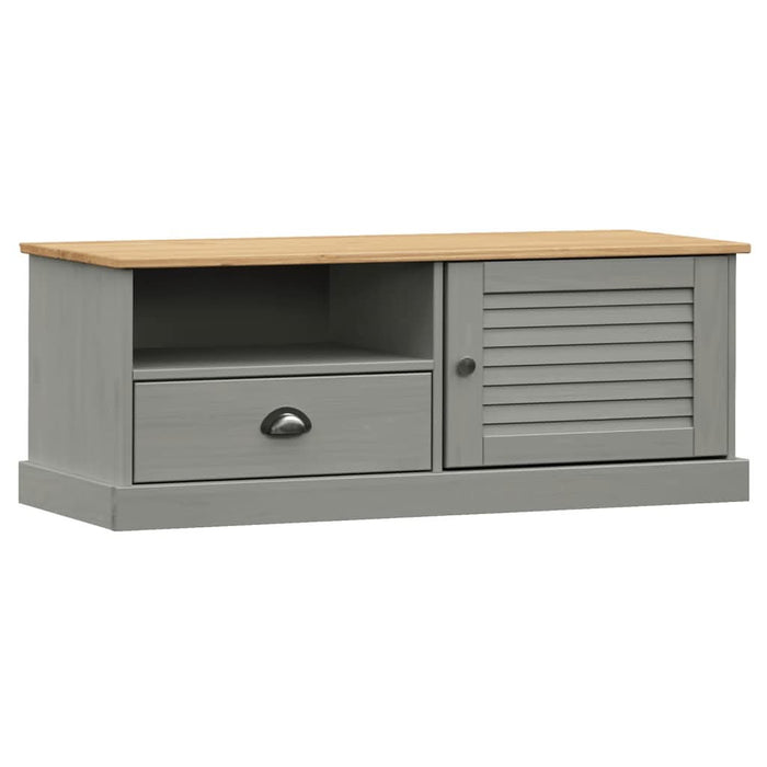 Comodă TV VIGO, gri, 106x40x40 cm, lemn masiv de pin - WALTI WALTI