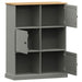 Bibliotecă VIGO, gri, 90x35x114,5 cm, lemn masiv de pin - WALTI WALTI