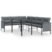 Set de mobilier dining pentru grădină, 2 piese, antracit, oțel - WALTI WALTI