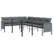 Set de mobilier dining pentru grădină, 2 piese, antracit, oțel - WALTI WALTI