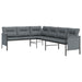 Set de mobilier dining pentru grădină, 2 piese, antracit, oțel - WALTI WALTI
