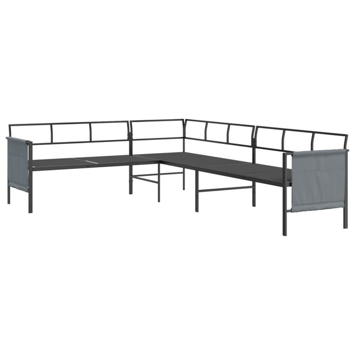 Set de mobilier dining pentru grădină, 2 piese, antracit, oțel - WALTI WALTI