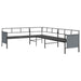 Set de mobilier dining pentru grădină, 2 piese, antracit, oțel - WALTI WALTI