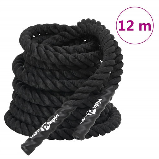 Frânghie de lucru, negru, 12 m, 9 kg, poliester - WALTI WALTI