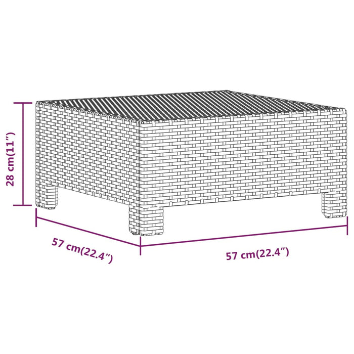 Set mobilier de grădină cu perne, 5 piese, gri, poliratan - WALTI WALTI