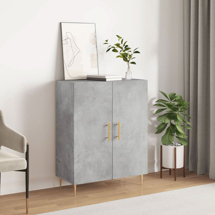 Servantă, gri beton, 69,5x34x90 cm, lemn compozit - WALTI WALTI
