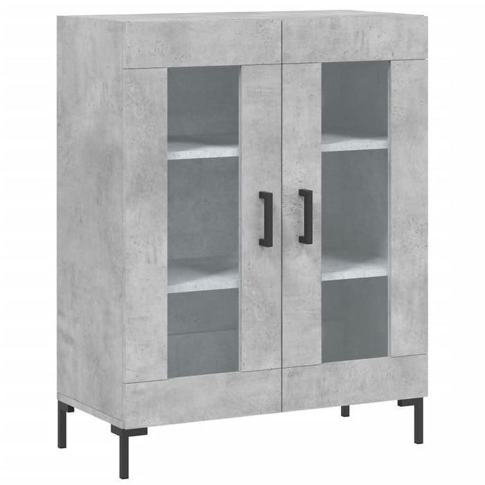 Servantă, gri beton, 69,5x34x90 cm, lemn compozit - WALTI WALTI