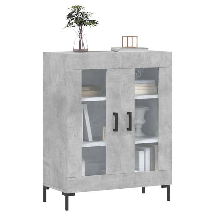 Servantă, gri beton, 69,5x34x90 cm, lemn compozit - WALTI WALTI