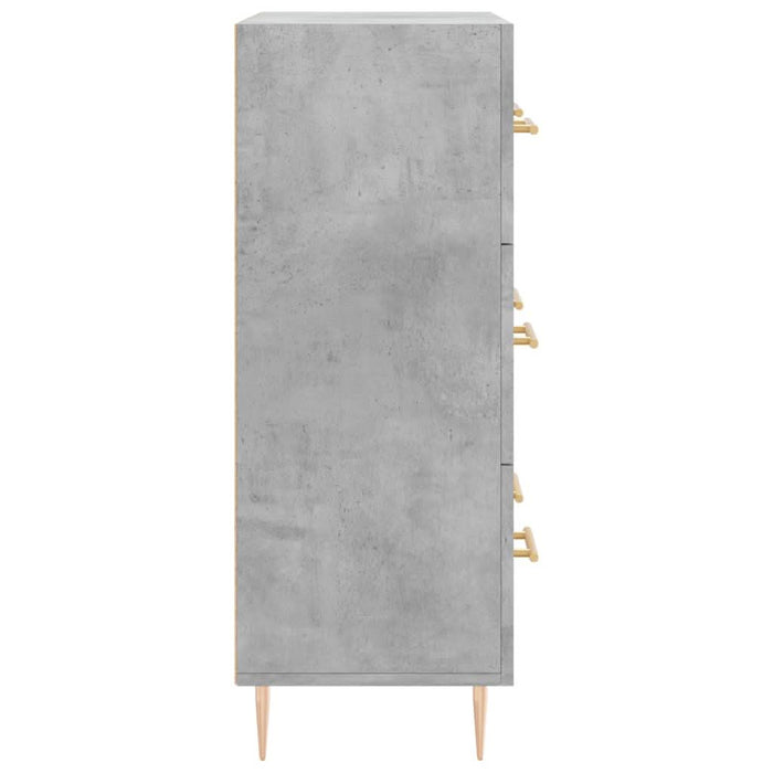 Servantă, gri beton, 69,5x34x90 cm, lemn compozit - WALTI WALTI
