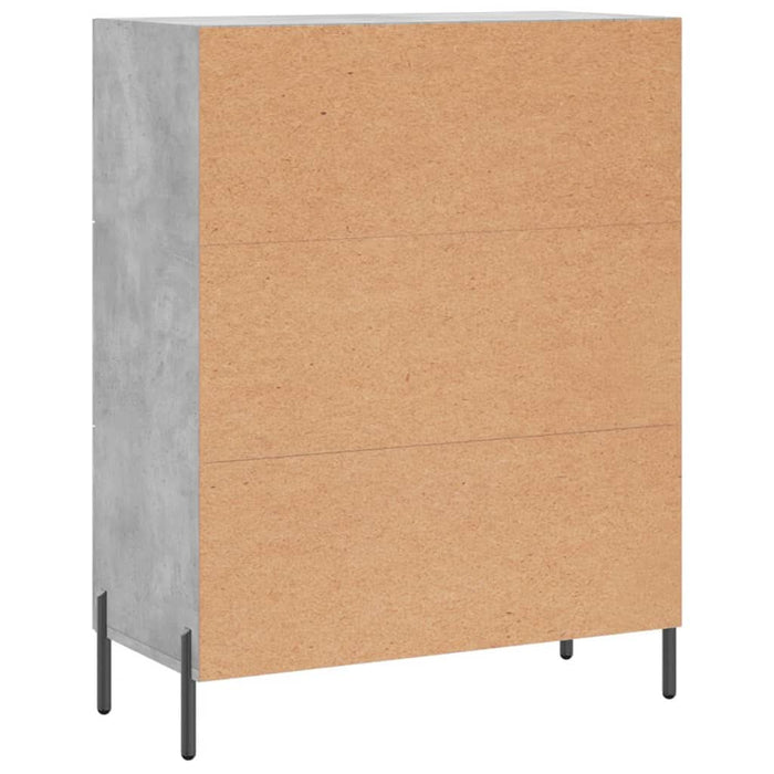 Servantă, gri beton, 69,5x34x90 cm, lemn compozit - WALTI WALTI