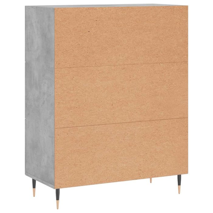Servantă, gri beton, 69,5x34x90 cm, lemn compozit - WALTI WALTI