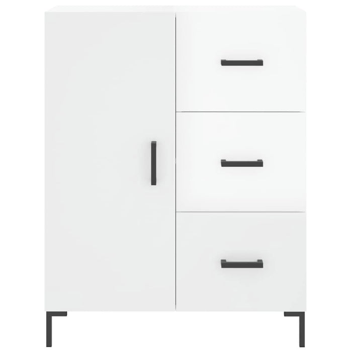 Servantă, alb extralucios, 69,5x34x90 cm, lemn compozit - WALTI WALTI