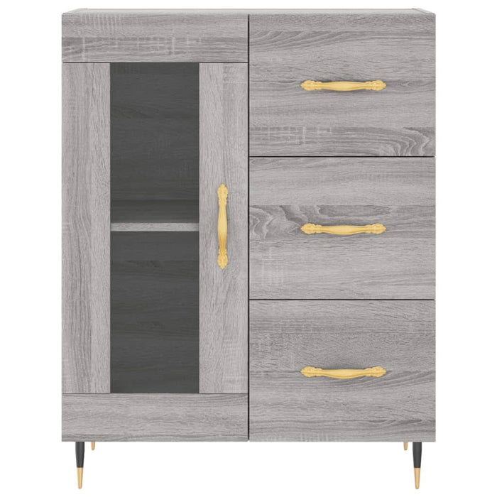 Servantă, gri sonoma, 69,5x34x90 cm, lemn compozit - WALTI WALTI