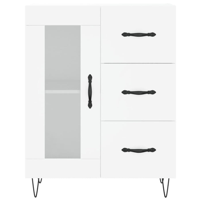 Servantă, alb, 69,5x34x90 cm, lemn compozit - WALTI WALTI
