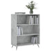 Bibliotecă, gri beton, 69,5x32,5x90 cm, lemn compozit - WALTI WALTI