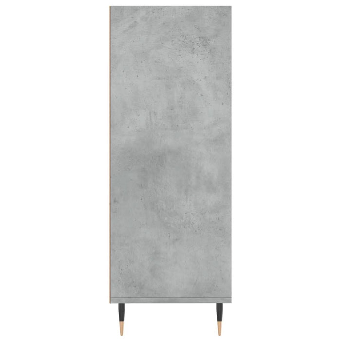 Bibliotecă, gri beton, 69,5x32,5x90 cm, lemn compozit - WALTI WALTI