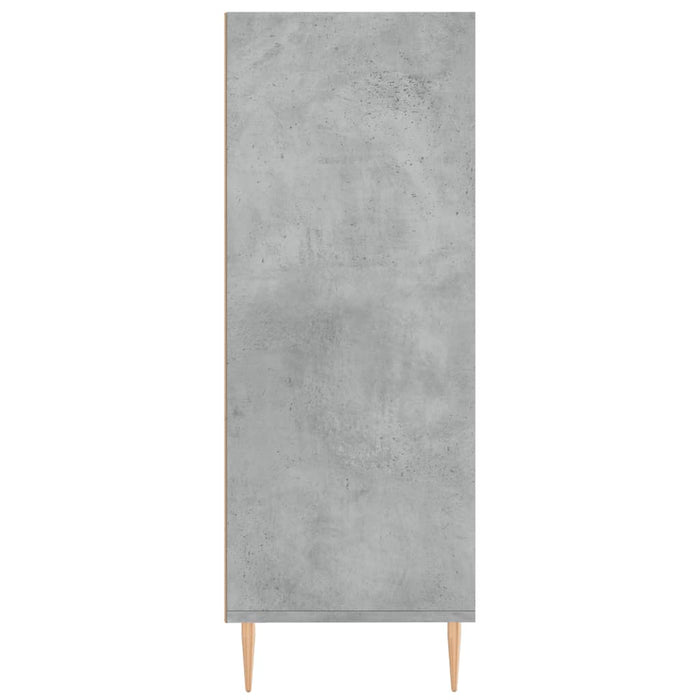 Bibliotecă, gri beton, 69,5x32,5x90 cm, lemn compozit - WALTI WALTI