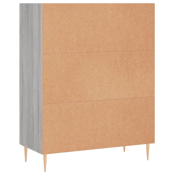 Bibliotecă, sonoma gri, 69,5x32,5x90 cm, lemn compozit - WALTI WALTI