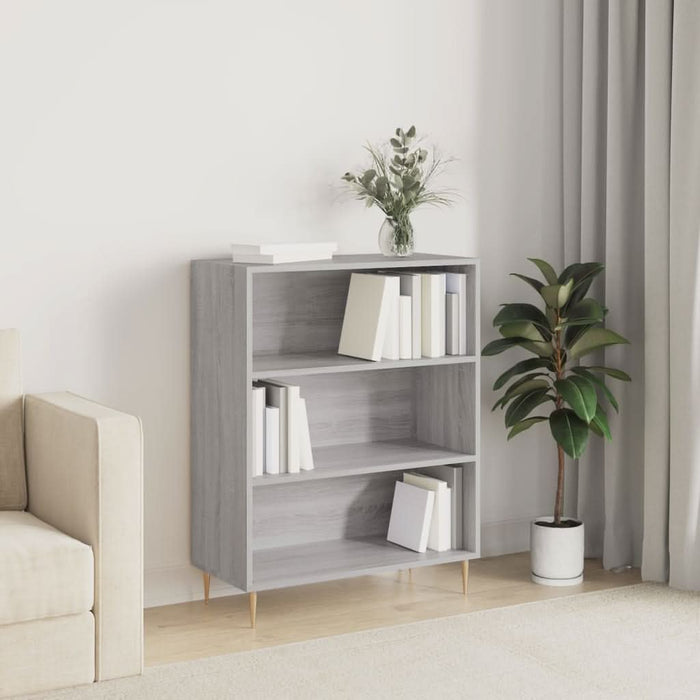 Bibliotecă, sonoma gri, 69,5x32,5x90 cm, lemn compozit - WALTI WALTI