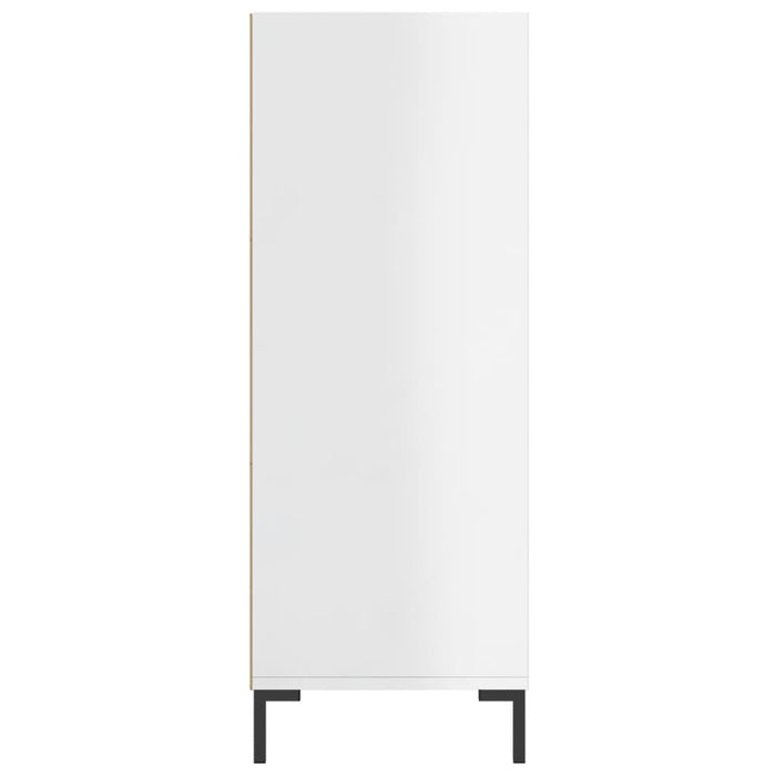 Bibliotecă, alb extralucios, 69,5x32,5x90 cm, lemn prelucrat - WALTI WALTI