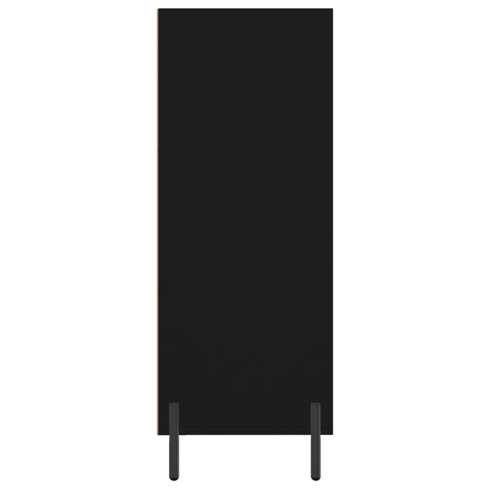 Dulap cu rafturi, negru, 69,5x32,5x90 cm, lemn compozit - WALTI WALTI