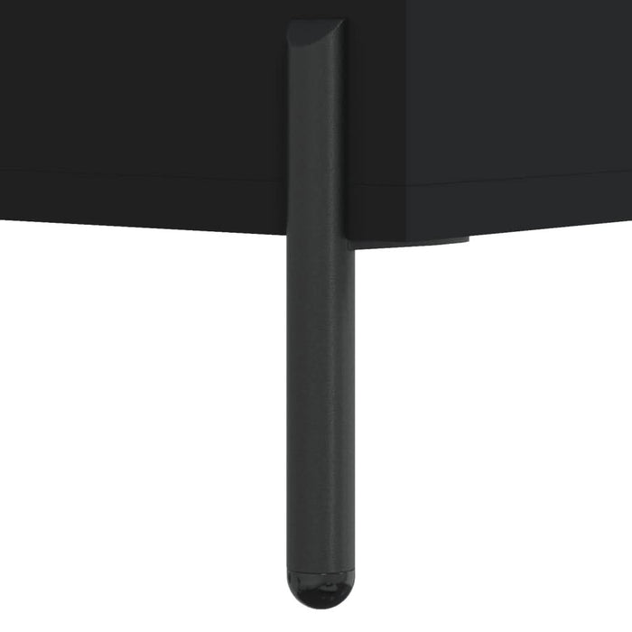 Dulap cu rafturi, negru, 69,5x32,5x90 cm, lemn compozit - WALTI WALTI