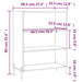 Dulap cu rafturi, negru, 69,5x32,5x90 cm, lemn compozit - WALTI WALTI