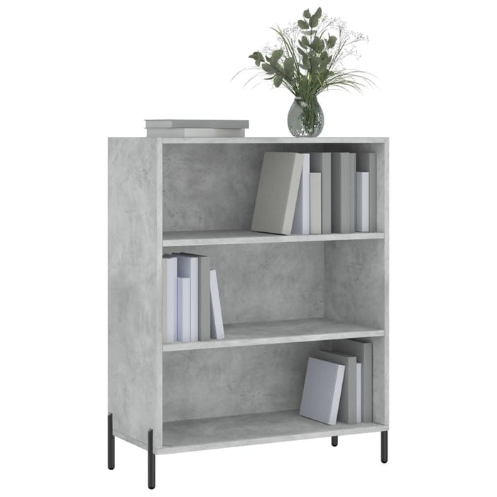 Dulap cu rafturi, gri beton, 69,5x32,5x90 cm, lemn compozit - WALTI WALTI