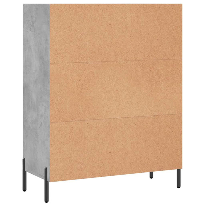 Dulap cu rafturi, gri beton, 69,5x32,5x90 cm, lemn compozit - WALTI WALTI