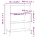 Dulap cu rafturi, gri beton, 69,5x32,5x90 cm, lemn compozit - WALTI WALTI