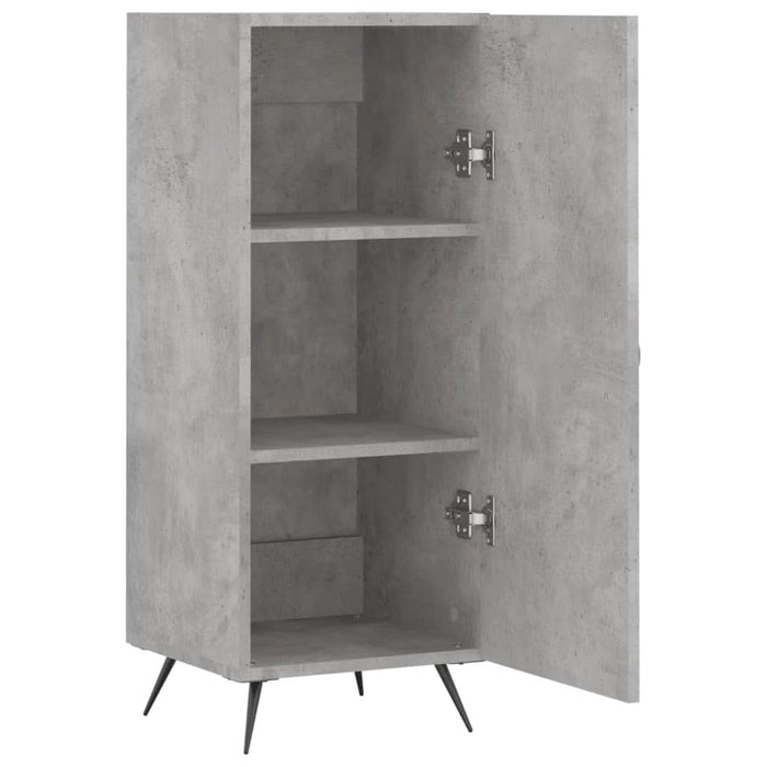 Servantă, gri beton, 34,5x34x90 cm, lemn compozit - WALTI WALTI