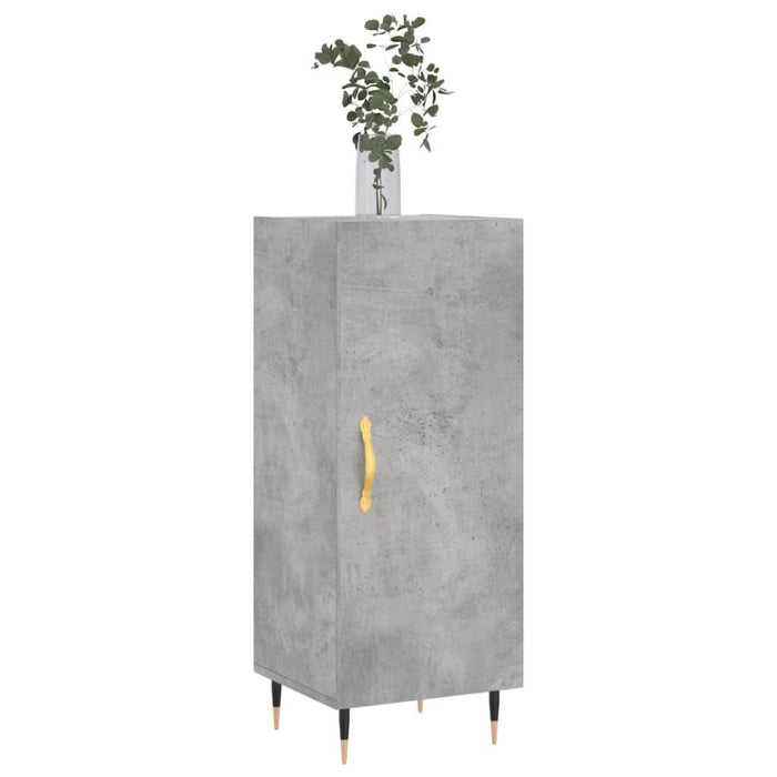Servantă, gri beton, 34,5x34x90 cm, lemn compozit - WALTI WALTI