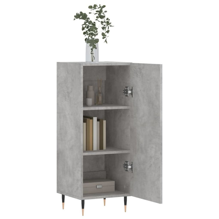 Servantă, gri beton, 34,5x34x90 cm, lemn compozit - WALTI WALTI