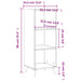 Dulap cu rafturi, alb, 34,5x32,5x90 cm, lemn compozit - WALTI WALTI
